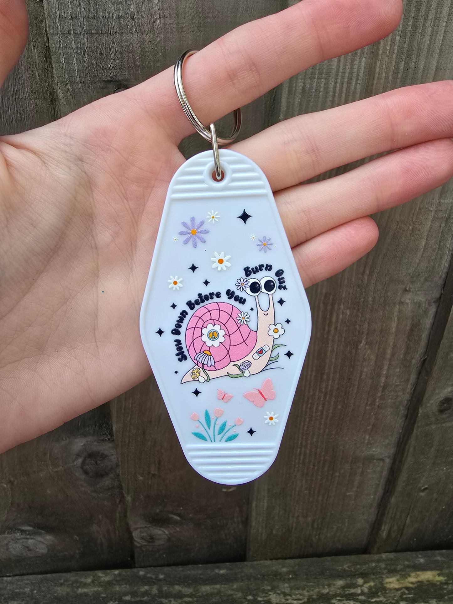 Slowdown before you burn out Keyring