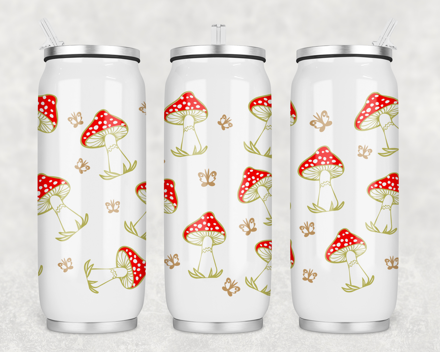 Mushroom Stainless steel soda can