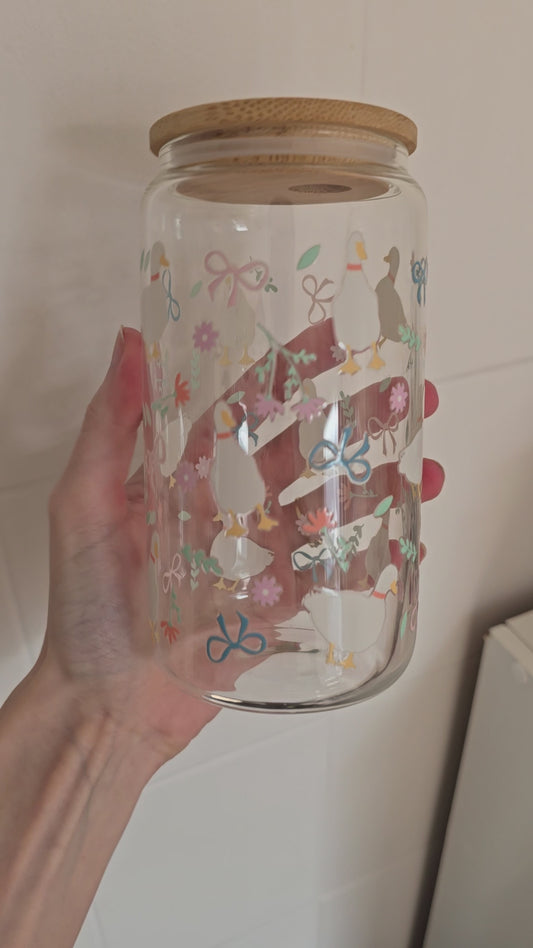 Duck glass 16oz (ready to post)