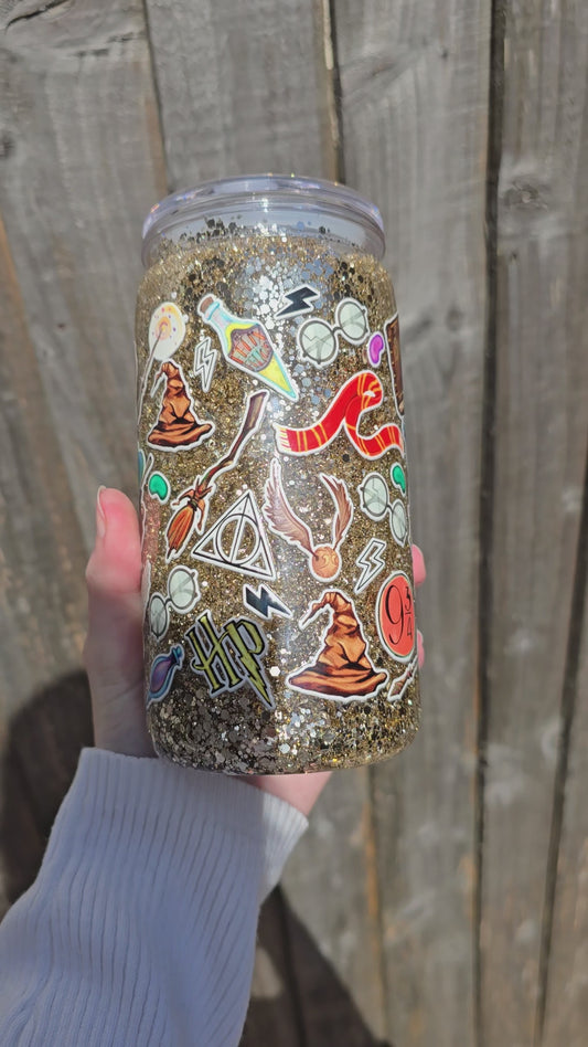 Wizard snowglobe tumbler (plastic) ready to post