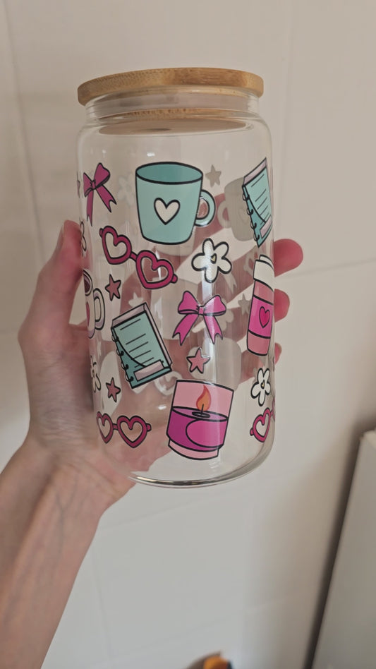 Cosy glass 16oz (ready to post)