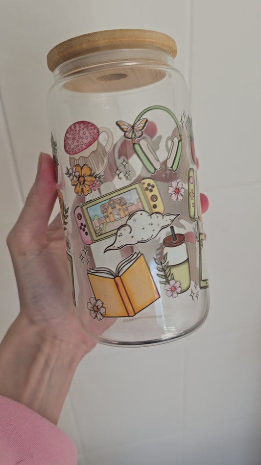 Cosy gaming glass 16oz (ready to post)