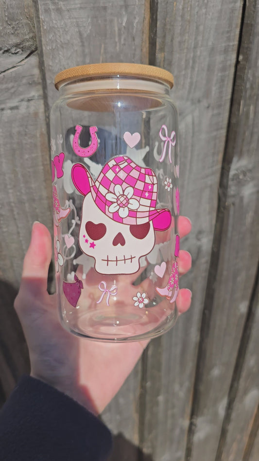 Howdy glass 16oz (ready to post)