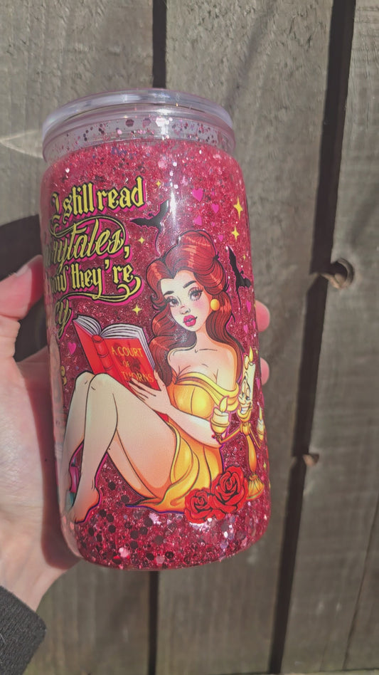 Spicey Fantasy snowglobe tumbler (plastic) ready to post