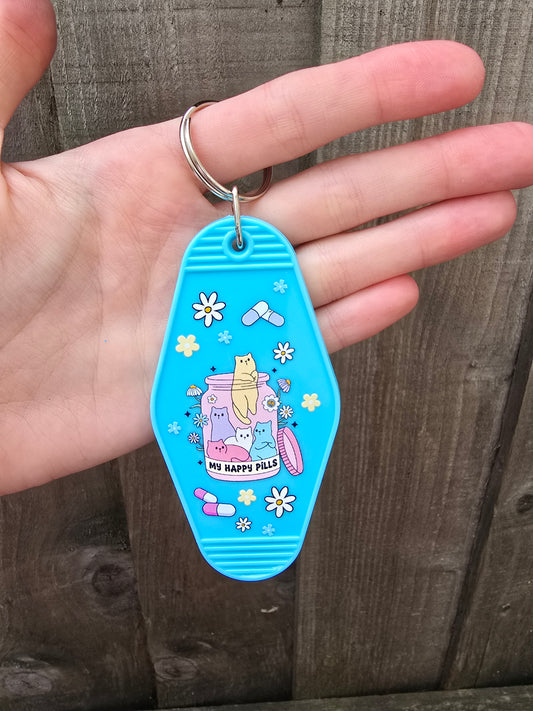 Happy pills Keyring