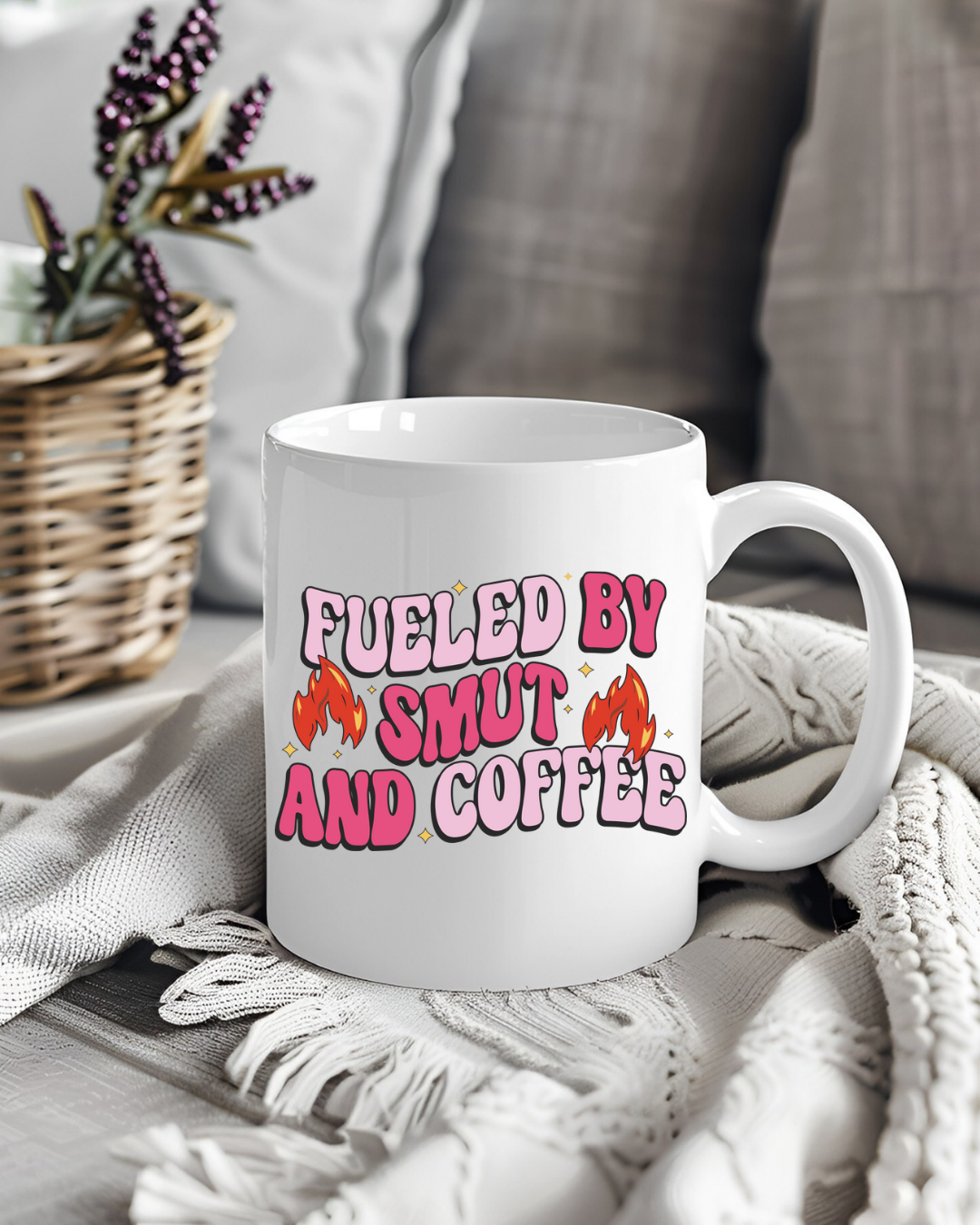 Fueled by smut and coffee Ceramic mug